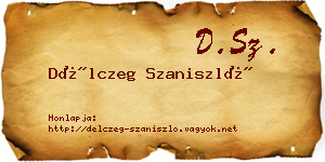 Délczeg Szaniszló névjegykártya
